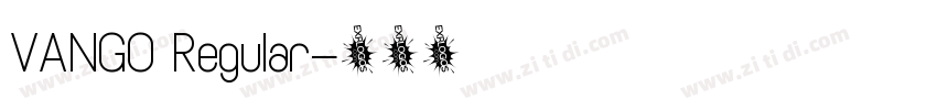 VANGO Regular字体转换